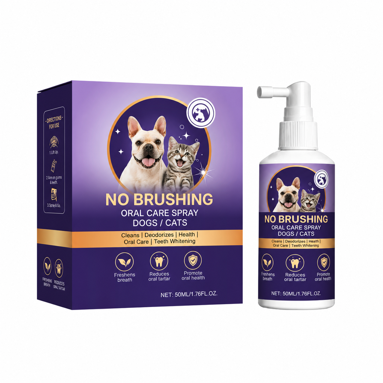 Nevrul™ 🍃No-Brushing Oral Care Spray for Dogs & Cats