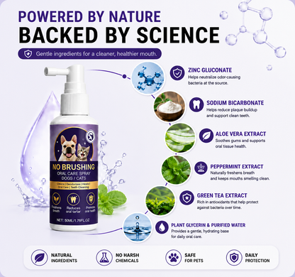 Nevrul™ 🍃No-Brushing Oral Care Spray for Dogs & Cats