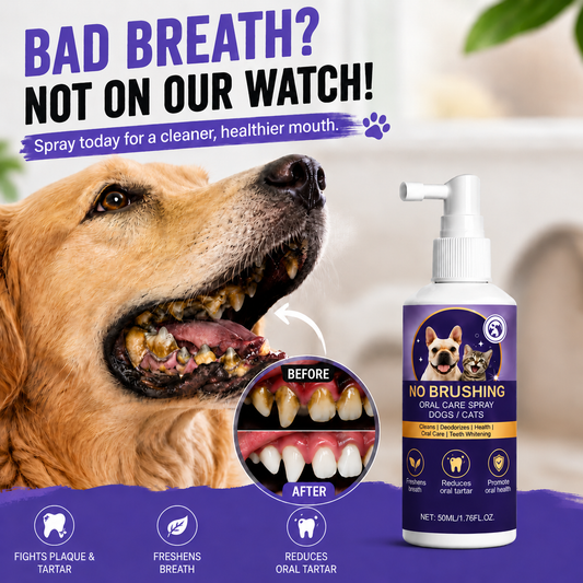 Nevrul™ 🍃No-Brushing Oral Care Spray for Dogs & Cats